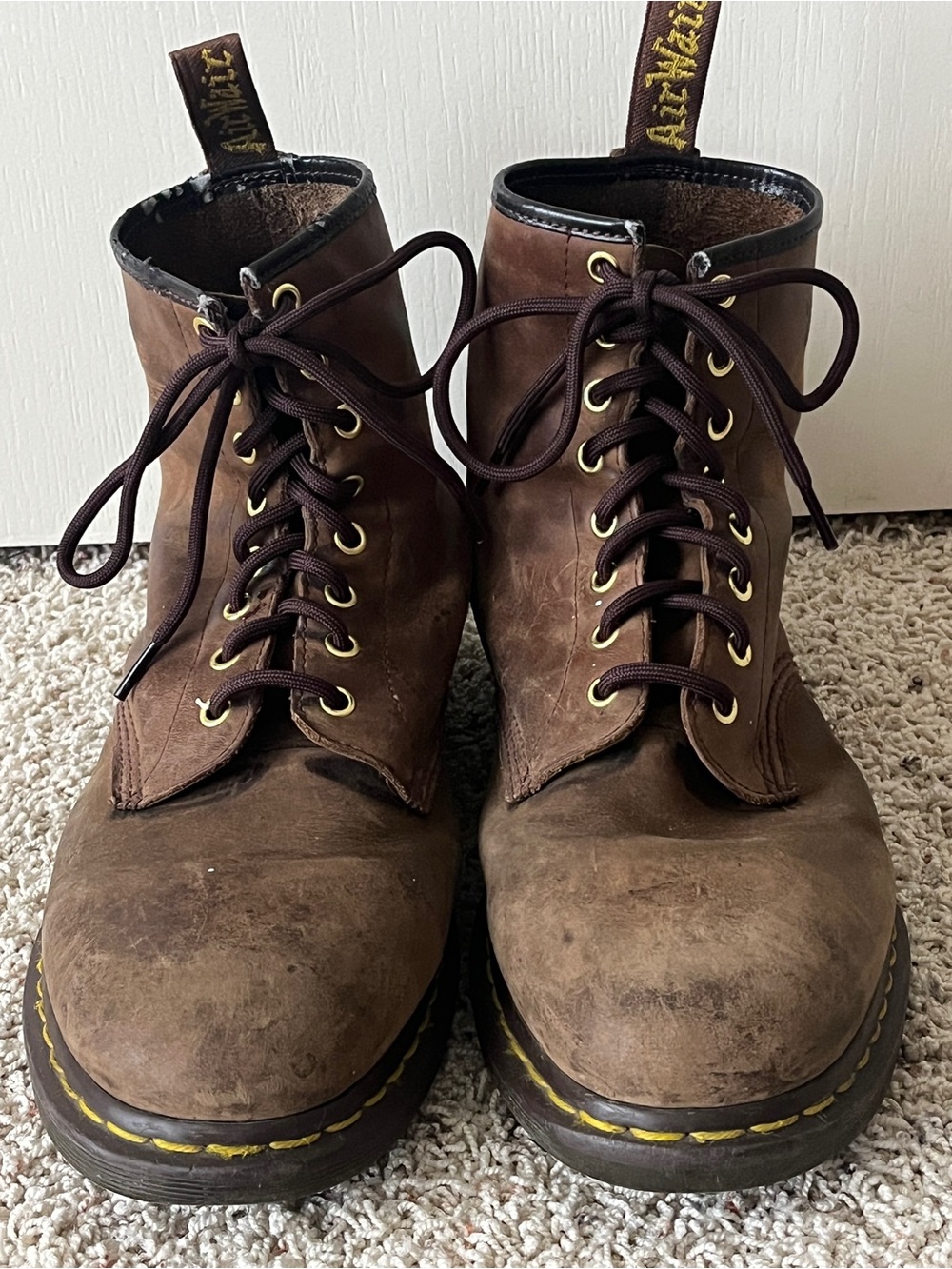Dr. Martens 1460 CRAZY HORSE LEATHER LACE UP BOOTS Men’s Sz 11